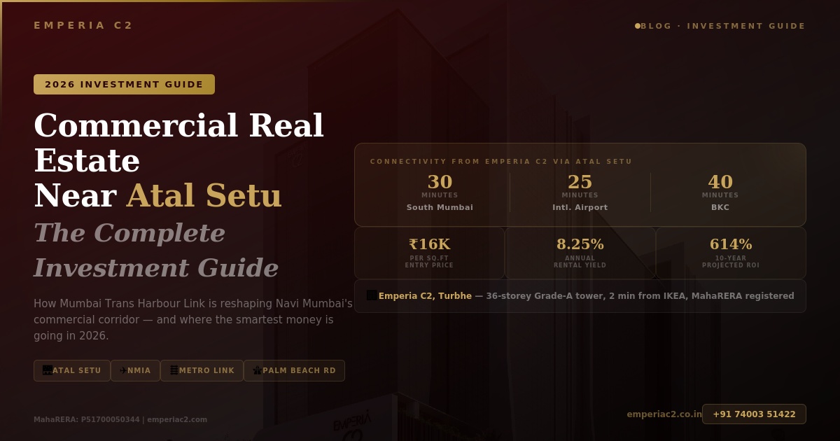 Commercial Real Estate Near Atal Setu: The Complete 2026 Investment Guide